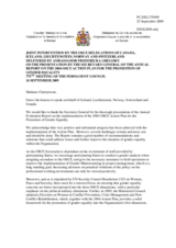Statement by the Delegation of Canada, on behalf of Iceland, Liechtenstein, Norway and Switzerland in response to the presentation by the SG of the Annual Evaluation Report on the Implementation of the 2004 Action Plan for the Promotion of Gender Equality