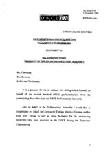 Statement at the Ninth OSCE Ministerial Council