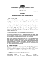 Spot Report: Second round required for the Presidential election