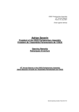 Opening speech at the 10th Annual Session