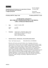 Journal of the 41st Joint Meeting of the Forum for Security Co-operation and the Permanent Council (it)
