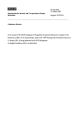 Statement by the Delegation of the Republic of Kyrgyzstan in response to the Chairman-in-Office of the OSCE, H.E. Dimitrij Rupel (ru)