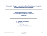 Presentation by Nazir Ramazanov, Caspian Technology Company