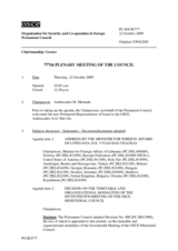 Journal of the 777th Plenary Meeting of the Permanent Council