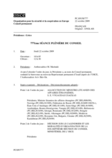 Journal of the 777th Plenary Meeting of the Permanent Council (fr)