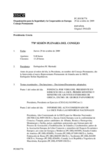 Journal of the 778th Plenary Meeting of the Permanent Council (es)