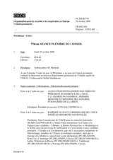 Journal of the 778th Plenary Meeting of the Permanent Council (fr)