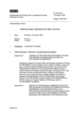 Journal of the 779th Plenary Meeting of the Permanent Council