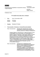 Journal of the 779th Plenary Meeting of the Permanent Council (es)