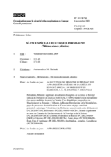 Journal of the 780th Special Plenary Meeting of the Permanent Council (fr)