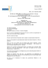 Address by Dimitris Droutsas, Greek Alternate Minister of Foreign Affairs and Special Envoy of the Chairman-in-Office (de)