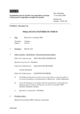 Journal of the 594th Plenary Meeting of the Forum for Security Co-operation (fr)