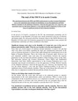 Interview with the Head of the OSCE Mission to Croatia, Vjesnik