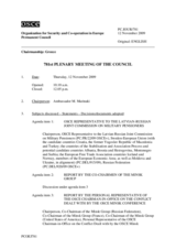 Journal of the 781st Plenary Meeting of the Permanent Council