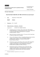 Journal of the 541st Plenary Meeting of the Permanent Council/Corrected reissue