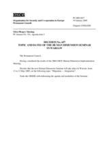 Permanent Council Decision No. 657