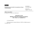 Permanent Council Decision No. 905 (fr)