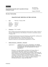 Journal of the 542nd Plenary Meeting of the Permanent Council