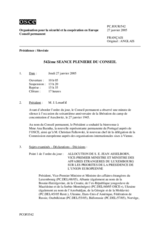 Journal of the 542nd Plenary Meeting of the Permanent Council (fr)