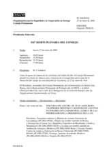 Journal of the 542nd Plenary Meeting of the Permanent Council (es)
