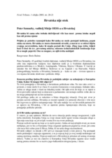 Interview with the Head of the OSCE Mission to Croatia, Feral Tribune (hr)