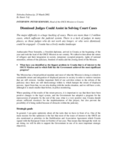 Interview with the Head of the OSCE Mission to Croatia, Slobodna Dalmacija