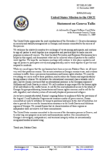 Statement by the Delegation of the United States on the 8th round of the Geneva talks