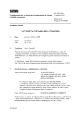 Journal of the 543rd Plenary Meeting of the Permanent Council (it)