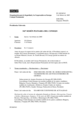 Journal of the 543rd Plenary Meeting of the Permanent Council (es)