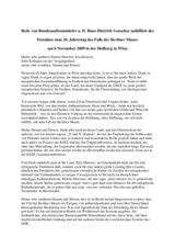 Address by Hans-Dietrich Genscher