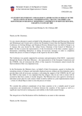 Statement by the Delegation of Croatia on the Regional Ministerial Conference on Solving Refugee and Displaced Persons-Related Issues held in Sarajevo on 31 January 2005