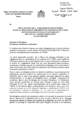 Statement by the Delegation of Morocco in response to the address by the Chairman-in-Office of the OSCE, Secretary of State and Minister for Foreign Affairs of the Republic of Kazakhstan, Kanat Saudabayev (fr)