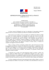 Statement by the Delegation of France in response to the proposal by the Russian Federation for a treaty on European security (fr)