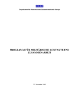 Programme of Military Contacts and Co-operation (de)