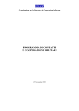 Programme of Military Contacts and Co-operation (it)