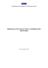 Programme of Military Contacts and Co-operation (es)