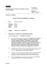 Journal of the 791st Plenary Meeting of the Permanent Council (fr)