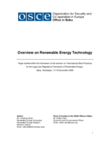 Overview on renewable energy technology