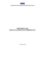 Principles Governing Non-Proliferation (de)