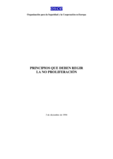 Principles Governing Non-Proliferation (es)