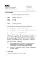 Journal of the 602nd Plenary Meeting of the Forum for Security Co-operation (de)