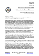 Statement by the Delegation of the United States on the 9th round of the Geneva talks