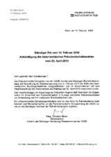 Statement by the Delegation of Austria on the presidential elections in Austria, to be held on 25 April 2010 (de)