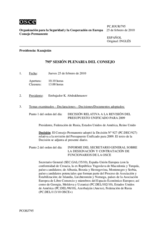 Journal of the 795th Plenary Meeting of the Permanent Council (es)