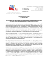 Statement by the Delegation of Luxemburg/EU (with the candidate countries) under the agenda item concerning current issues in Kazakhstan