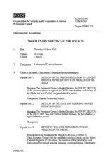 Journal of the 796th Plenary Meeting of the Permanent Council