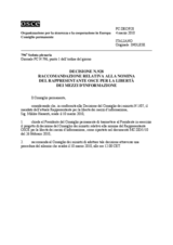 Permanent Council Decision No. 928 (it)