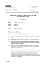 Journal of the 2010 Annual Implementation Assessment Meeting (de)