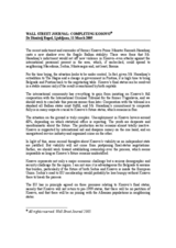 Completing Kosovo, article by the OSCE Chairman-in-Office published in the Wall Street Journal