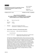 Journal of the 42nd Joint Meeting of the Forum for Security Co-operation and the Permanent Council (fr)